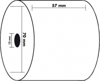 EXACOMPTA Kassenrollen, 57 mm x 37 m x 1