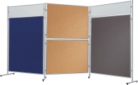 Stellwand Filz 90 x 120 cm grau