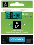 Dymo Etikettenband 45019 12mm/7m sw/gn
