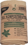 PAPSTAR Kompostbeutel, 10 Liter, braun,