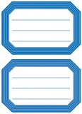 HERMA Buchetiketten, 82 x 55 mm, blaue