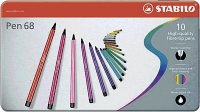 Stabilo pen 10er Metall-Etui 6810-6