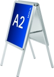 HEBEL Plakatständer, DIN A2, Aluminium,