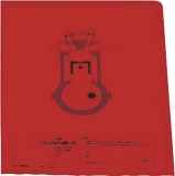 DURABLE Sichthülle, A4 PP rot VE100