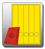 Rückenschild, lang/schmal, 285 x 39 mm,