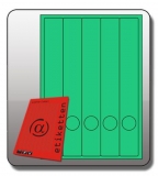 Rückenschild, lang/schmal, 285 x 39 mm,