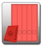 Rückenschild, lang/schmal, 285 x 39 mm,