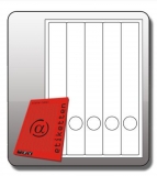Rückenschild, lang/schmal, 285 x 39 mm,