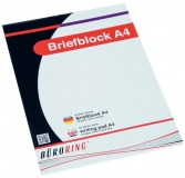 Briefblock, DIN A4, 50 Blatt, blanko, ho