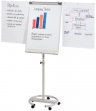 Flipchart, Tafel Mobil, grau, Schreibtaf