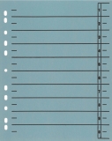 Trennblätter, DIN A4, blau, vollfarbig,