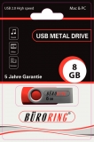 Speicherstick, USB 2.0 mit drehbarer Metall-Abdeckung,