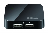 4-Port USB 2.0 Hub 4x USB A-Port, 1x Uplink Mini-B-Port,