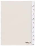 Durable Register 10 Blatt A4 transp.6821