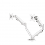 Monitorarm Eppa Doppelarm, weiß mühelose Einstellung durch Gasfeder,,