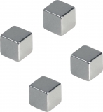Magnet Würfel 10x10mm silber 4 St,./Pack