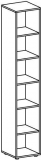 Regal Flex, (H x B x T) 2160 x 400 x 420