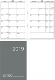 Monats-Taschenkalender, 1 Monat/2 Seiten
