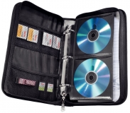 CD Reiøverschlusstasche für64 CDs Nylon