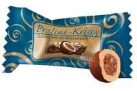 Praline Krispy, Cerialien in weiøer Schokolade mit Pistaziengeschmack,