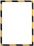 Magnetrahmen SAFETY, A3, gelb/schwarz,