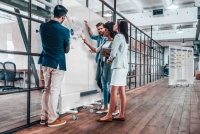 Whiteboard Infinity Wall mobil, beidseit
