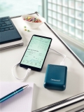 Powerbank mobil XS 10000mAh petrol, Lithium-Polymer Akku, Output:,