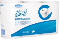 Toilettenpapier 2lagig 600Blatt weiß 6 R