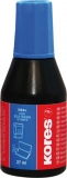 Kores Stempelfarbe, Inhalt: 27 ml, blau