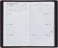 Taschenkalender 8,7 x 15.3 cm, graue Mus