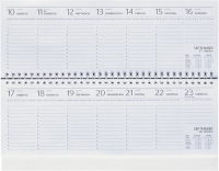 Querkalender 29,8x10,5 cm 1Woche/1Seite
