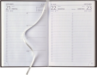Buchkalender 14,5 x 20,5 cm, schwarz # 7