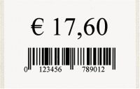 Versandetikettenrolle 60 mm x 22 m, Icon