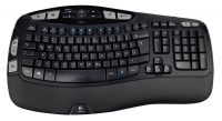 Logitech Tastatur K350, schwarz, Kabello