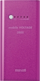 Rechargeable Powerbank pink externer Bat