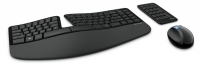 Ergonomische Tastatur, 13 Sondertasten und Mouse mit 1000 dpi, 4 Wege,