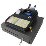 Kasse CM 942F TSE-HUB, anthrazit Flachtastatur mit 84 Tasten,