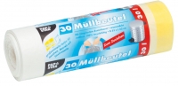 Müllbeutel mit Zugband, LDPE, 30l, 62x53