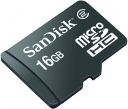 Micro SDHC Card, 16 GB, mit SD-Adapter f
