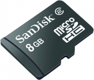 Micro SDHC Card, 8 GB, mit SD-Adapter fü