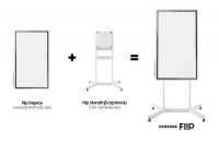 Flip Standfuø für Flip Display, fahrbar,
