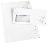 Weihnachts-Motiv-Papier Golden Glow Goldprägung, A4, 90g,