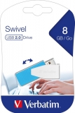 Speicherstick, USB 2.0, 8 GB, Swivel bla