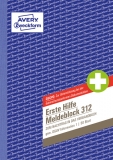 Meldeblock Erste Hilfe A5 50 Blatt