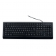 Tastatur kabelgebunden, schwarz 107 ultraflachen Tasten, QWERTZ (DE),