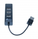 USB 2.0 Verteiler 1:4 schwarz integriertes Kabel, Óbertragungsrate,