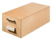 Karteikasten A6 quer Holz