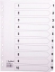 EXACOMPTA Karton-Register 1-10, DIN A4,