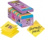Super Sticky Z-Notes, 14 Blöcke + 2 Gratis à 90 Blatt, farbig,