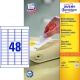 Universal-Etiketten, 45,7 x 21,2 mm, wei